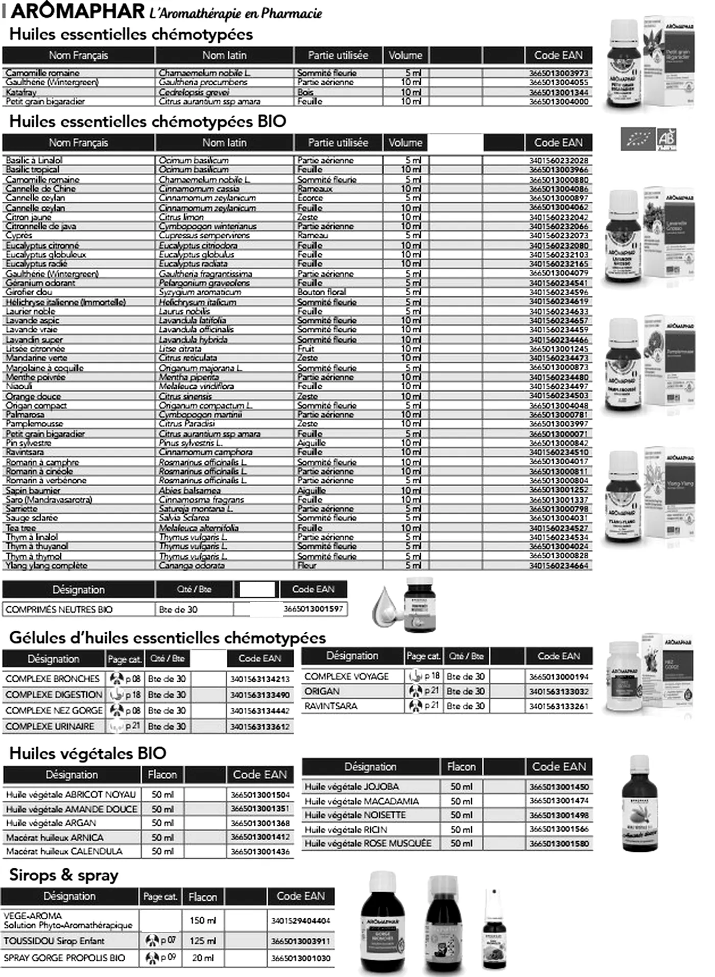 Gamme Aromaphar — Voir la page du catalogue